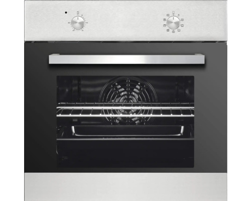 Einbau-Backofen mit Drehreglern und Innenraumbeleuchtung.