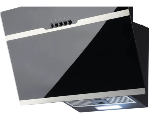 Schwarze Dunstabzugshaube für die Küche