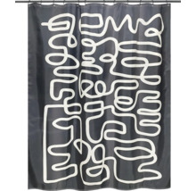 Duschvorhang mit abstraktem Muster