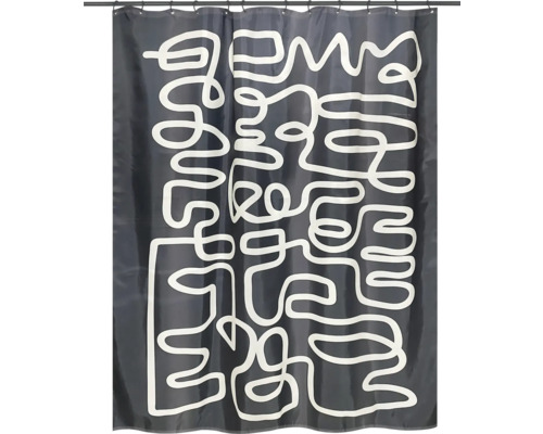 Duschvorhang mit abstraktem Muster