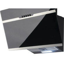 Dunstabzugshaube mit Bedienknöpfen und integrierter Beleuchtung