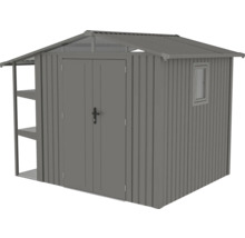 Gartenschuppen mit Fenster, Regalen und Doppeltür