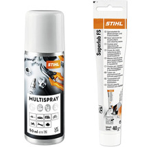 Stihl Multispray und Superlub FS Getriebefett für Motorsensen und Freischneider