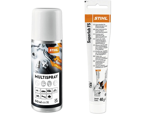 STIHL Care & Clean Kit FS Stihl Multispray und Superlub FS Getriebefett für Motorsensen und Freischneider