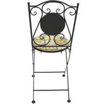 Klappbarer Gartenstuhl mit Mosaiksitzfläche und Metallgestell