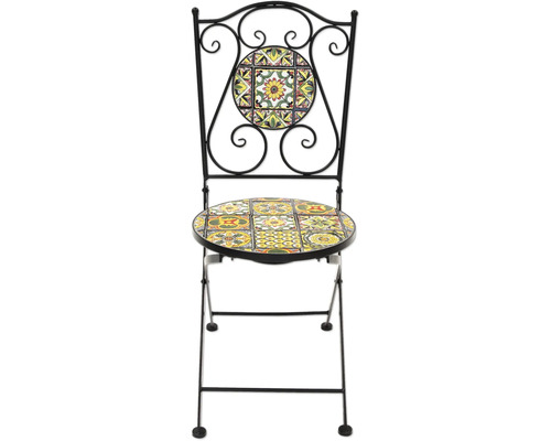 Klappstuhl mit Fliesenmuster