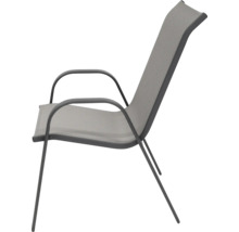 Gartenstuhl mit Armlehnen und Textilbespannung