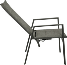 Verstellbarer Gartenstuhl mit Armlehnen