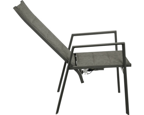 Verstellbarer Gartenstuhl mit Armlehnen