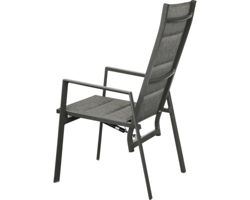 Gartenstuhl mit Armlehnen und verstellbarer Rückenlehne