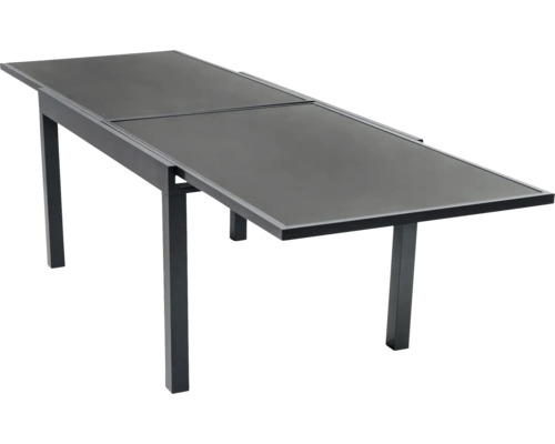 Ausziehbarer Gartentisch mit Metallgestell