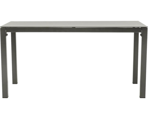 Rechteckiger Gartentisch mit Tischplatte und vier Beinen