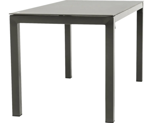 Gartentisch mit Metallgestell und Tischplatte