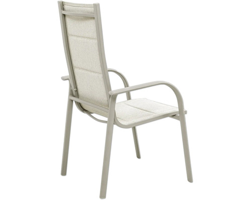 Gartenstuhl mit Armlehne und hoher Rückenlehne