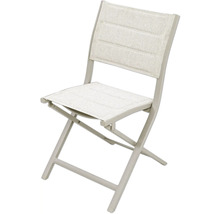 Klappbarer Gartenstuhl mit Textilsitzfläche