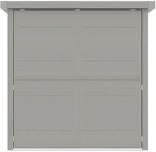 Graue Schiebetür mit horizontalen Zierlinien