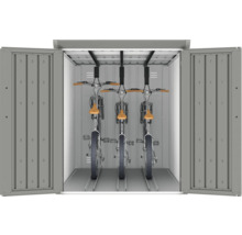 Fahrradgarage mit drei Fahrrädern