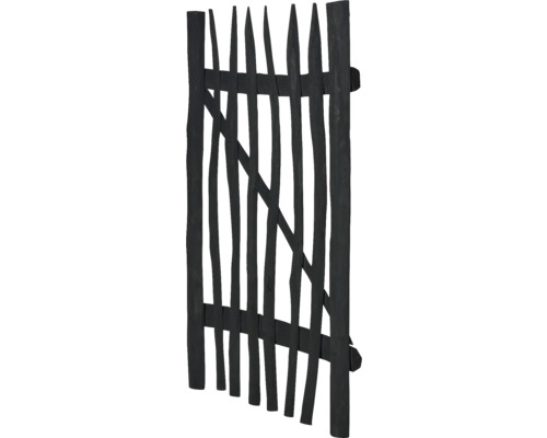 Schwarzes Gartentor aus Holz