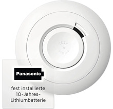 Panasonic Logo Rauchmelder mit fest installierter 10-Jahres-Lithiumbatterie