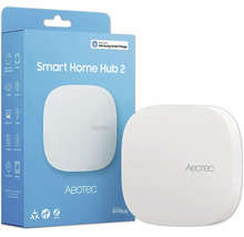 Aeotec Smart Home Hub 2, weißes quadratisches Smart Home Steuergerät, abgerundete Ecken, inklusive Verpackung, kompatibel mit Samsung SmartThings.