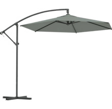 Freiarm-Sonnenschirm mit quadratischem Schirm und Standfuß