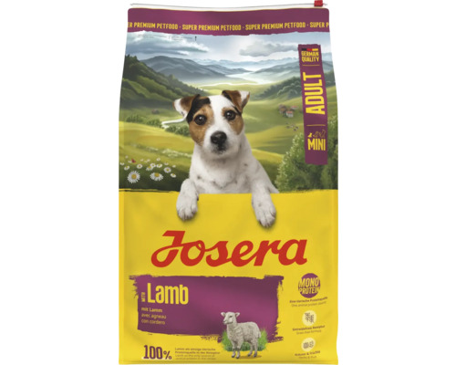 Josera Adult Mini Hundetrockenfutter mit Lamm für kleine, ausgewachsene Hunde