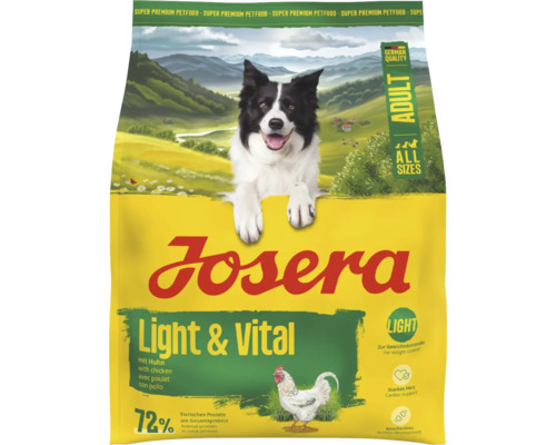 Josera Light und Vital Hundefutter für alle Größen, mit Hühnchen