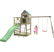 Spielturm mit Rutsche und Schaukel für Kinder