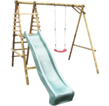 Spielplatzgerät mit Leiter, Rutsche und Schaukel für den Außenbereich