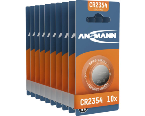 Zehn Ansmann CR2354 Lithium 3V Batterien in Verpackung