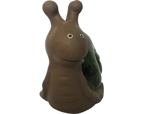 Dekorative Gartenfigur Schnecke aus Keramik