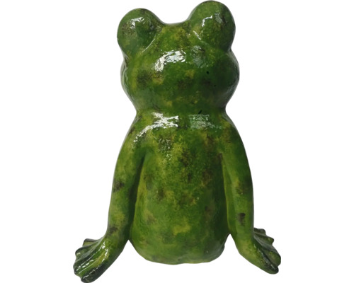 Dekorative grüne Froschfigur für den Garten