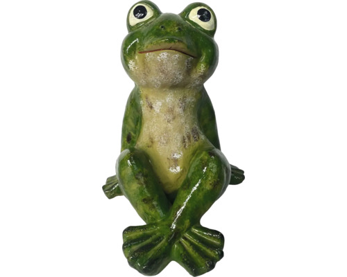 Dekofigur Lafiora Frosch Fiberglas 36,5 x 34 x 42 cm Dekorative Froschfigur für den Garten