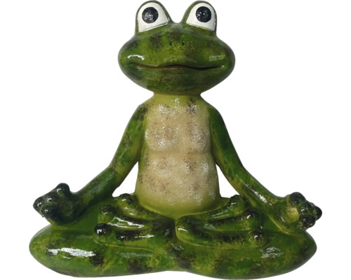 Froschfigur in Meditationshaltung für den Garten