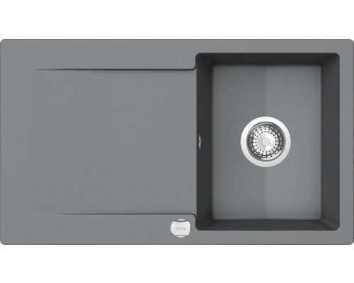 Spüle aus Verbundwerkstoff mit Abtropffläche und Becken