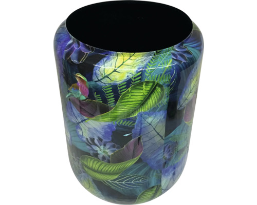 Dekorativer Papierkorb mit Pflanzenmuster