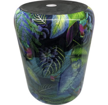 Dekorativer Hocker mit Pflanzenmuster für den Innenbereich