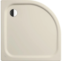 Beige Duschwanne mit Viertelkreisform