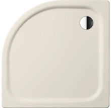 Beige Eck-Duschwanne mit Abfluss