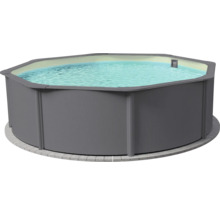 Aufstellpool mit Wasser gefüllt