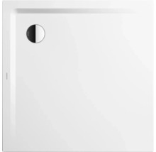 Quadratische Duschwanne aus Stahl-Emaille mit Ablaufgarnitur