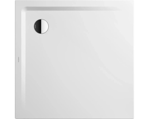 Quadratische Duschwanne mit Ablaufgarnitur