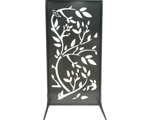 Dekoratives Sichtschutzelement mit ausgeschnittenem Baumdesign für den Garten