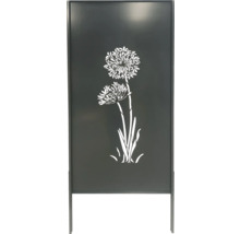 Dekorative Gartentrennwand mit Blumenmuster