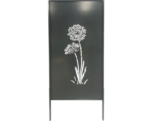 Dekorative Gartentrennwand mit Blumenmuster
