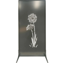 Dekorative Sichtschutzwand mit Blumendesign für den Außenbereich
