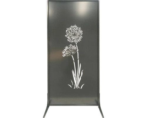 Dekorative Sichtschutzwand mit Blumendesign für den Außenbereich