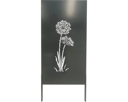 Sichtschutzelement mit Blumendesign für den Garten