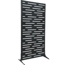 Sichtschutzwand mit horizontalen Aussparungen