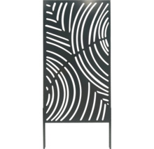 Dekorative Sichtschutzwand mit modernem Ausschnittmuster für den Außenbereich